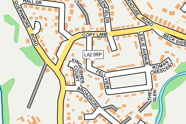 LA2 9RP map - OS OpenMap – Local (Ordnance Survey)