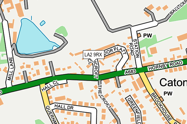 LA2 9RX map - OS OpenMap – Local (Ordnance Survey)