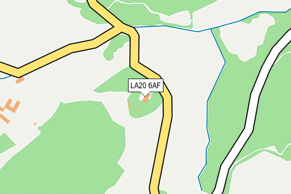 LA20 6AF map - OS OpenMap – Local (Ordnance Survey)