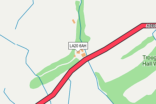 LA20 6AH map - OS OpenMap – Local (Ordnance Survey)