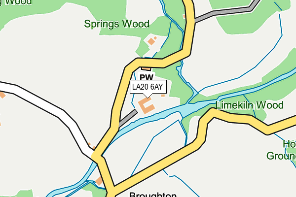 LA20 6AY map - OS OpenMap – Local (Ordnance Survey)