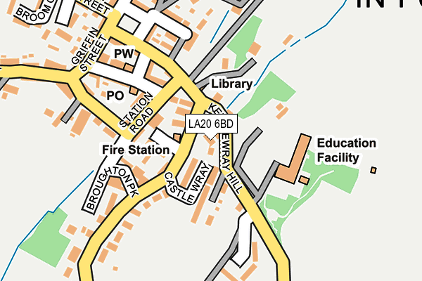 LA20 6BD map - OS OpenMap – Local (Ordnance Survey)
