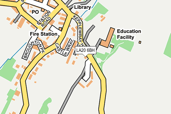 LA20 6BH map - OS OpenMap – Local (Ordnance Survey)