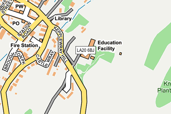LA20 6BJ map - OS OpenMap – Local (Ordnance Survey)