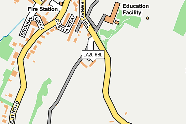 LA20 6BL map - OS OpenMap – Local (Ordnance Survey)