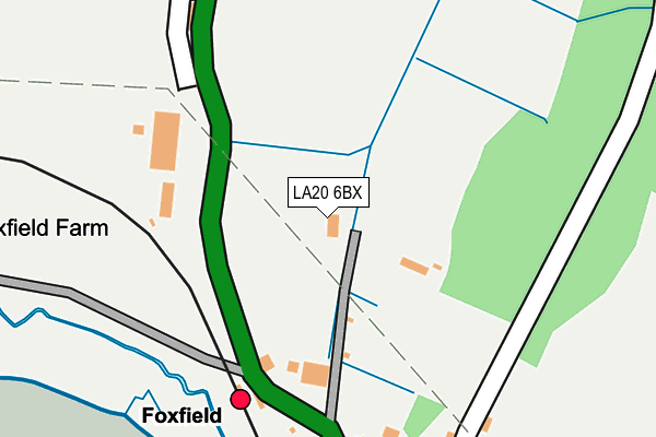LA20 6BX map - OS OpenMap – Local (Ordnance Survey)