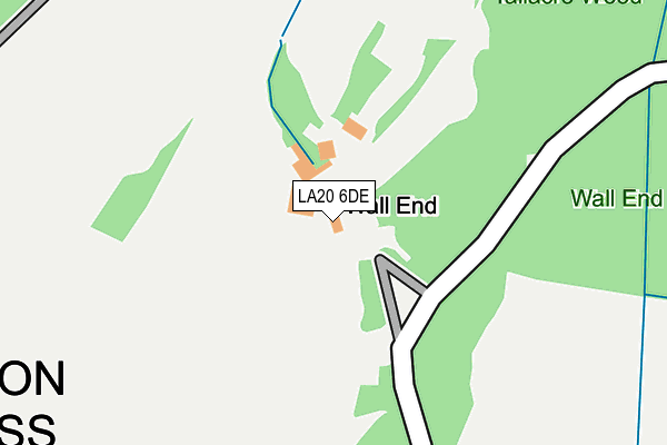 LA20 6DE map - OS OpenMap – Local (Ordnance Survey)