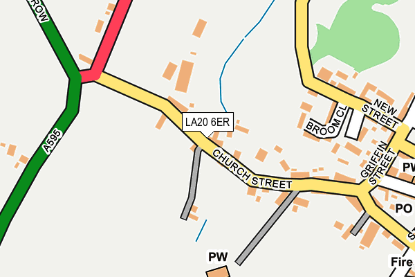 LA20 6ER map - OS OpenMap – Local (Ordnance Survey)