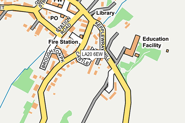 LA20 6EW map - OS OpenMap – Local (Ordnance Survey)