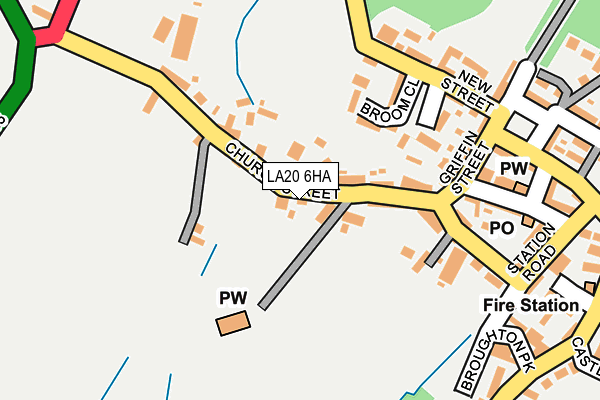 LA20 6HA map - OS OpenMap – Local (Ordnance Survey)