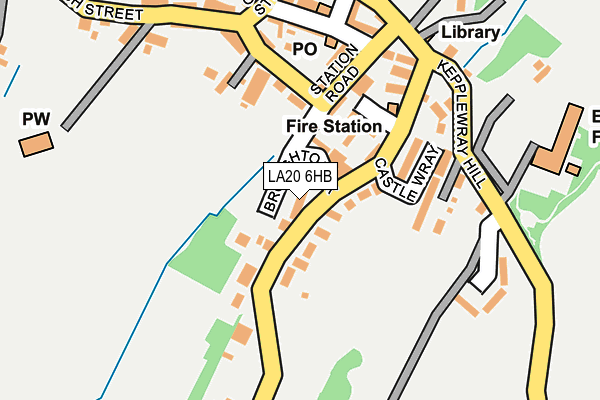LA20 6HB map - OS OpenMap – Local (Ordnance Survey)