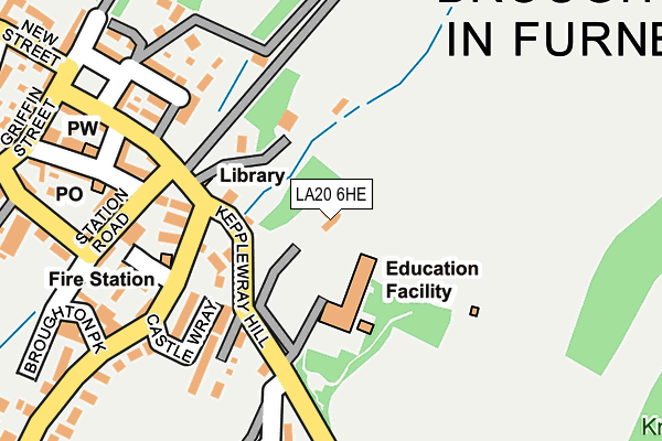 LA20 6HE map - OS OpenMap – Local (Ordnance Survey)