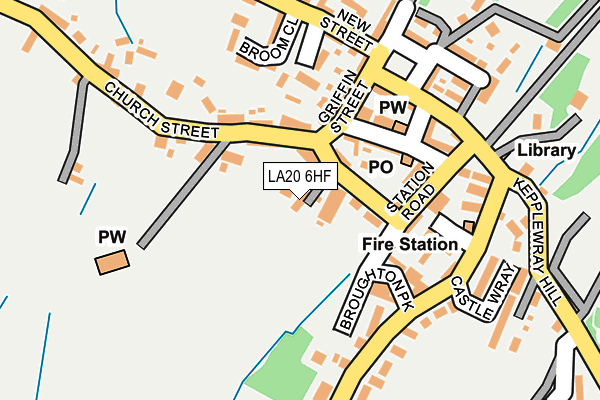 LA20 6HF map - OS OpenMap – Local (Ordnance Survey)