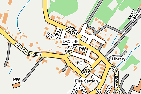 LA20 6HH map - OS OpenMap – Local (Ordnance Survey)