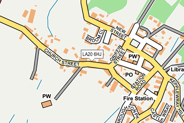 LA20 6HJ map - OS OpenMap – Local (Ordnance Survey)