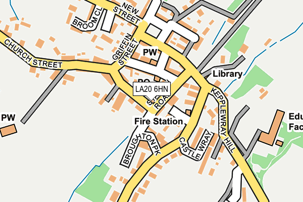 LA20 6HN map - OS OpenMap – Local (Ordnance Survey)