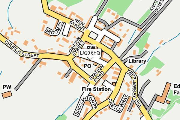 LA20 6HQ map - OS OpenMap – Local (Ordnance Survey)