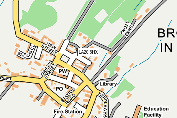 LA20 6HX map - OS OpenMap – Local (Ordnance Survey)