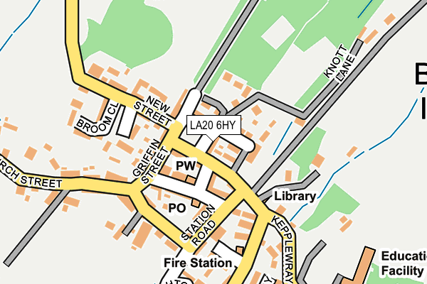 LA20 6HY map - OS OpenMap – Local (Ordnance Survey)