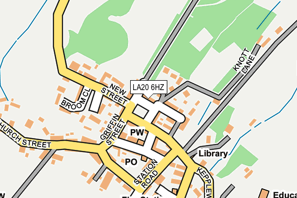 LA20 6HZ map - OS OpenMap – Local (Ordnance Survey)