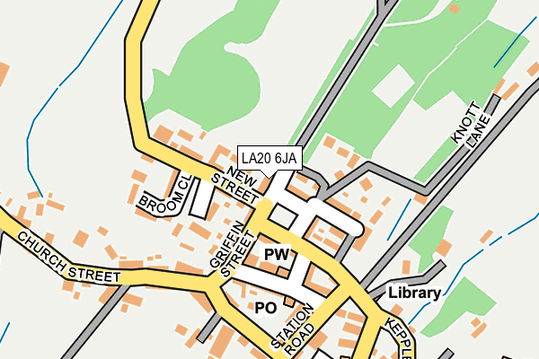 LA20 6JA map - OS OpenMap – Local (Ordnance Survey)