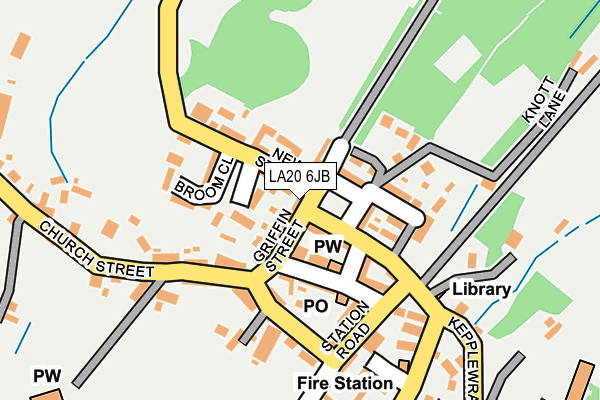 LA20 6JB map - OS OpenMap – Local (Ordnance Survey)