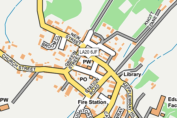 LA20 6JF map - OS OpenMap – Local (Ordnance Survey)