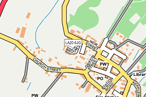 LA20 6JG map - OS OpenMap – Local (Ordnance Survey)