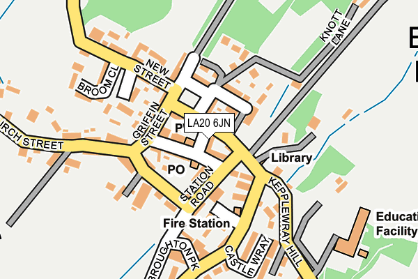 LA20 6JN map - OS OpenMap – Local (Ordnance Survey)
