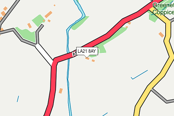LA21 8AY map - OS OpenMap – Local (Ordnance Survey)
