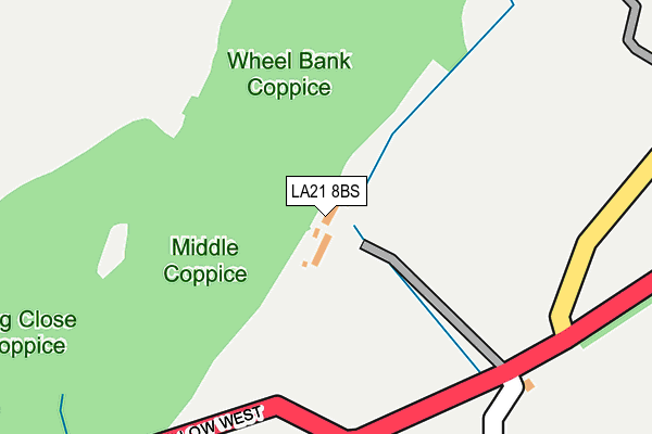 LA21 8BS map - OS OpenMap – Local (Ordnance Survey)