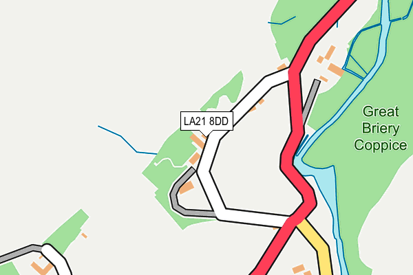 LA21 8DD map - OS OpenMap – Local (Ordnance Survey)