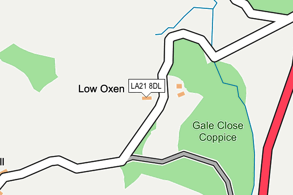 LA21 8DL map - OS OpenMap – Local (Ordnance Survey)