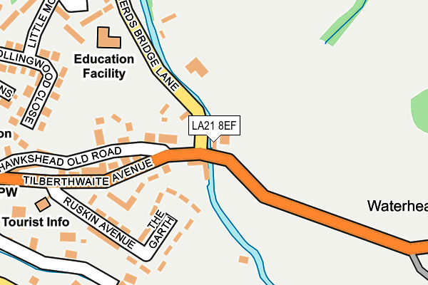 LA21 8EF map - OS OpenMap – Local (Ordnance Survey)