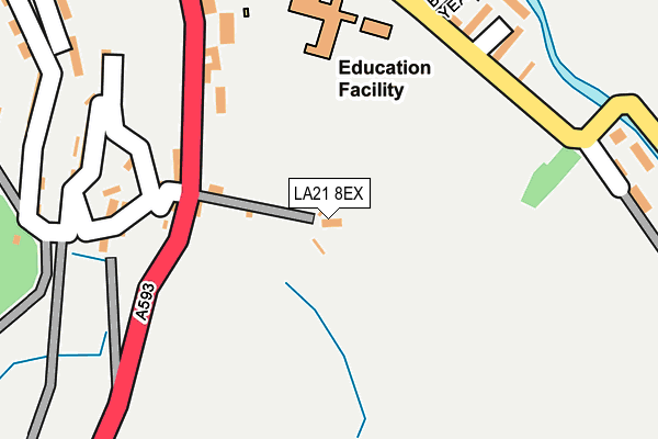 LA21 8EX map - OS OpenMap – Local (Ordnance Survey)