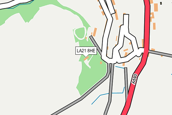 LA21 8HE map - OS OpenMap – Local (Ordnance Survey)