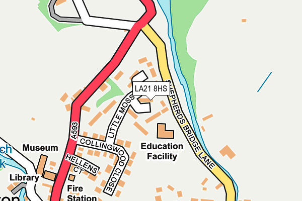 LA21 8HS map - OS OpenMap – Local (Ordnance Survey)