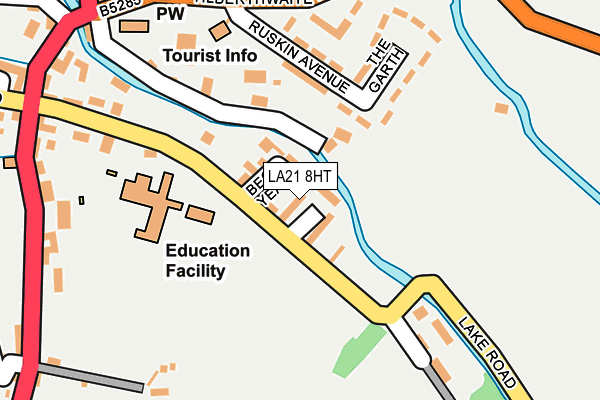 LA21 8HT map - OS OpenMap – Local (Ordnance Survey)