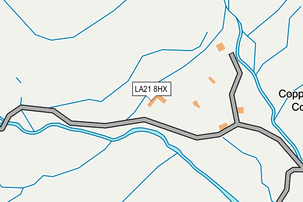 LA21 8HX map - OS OpenMap – Local (Ordnance Survey)