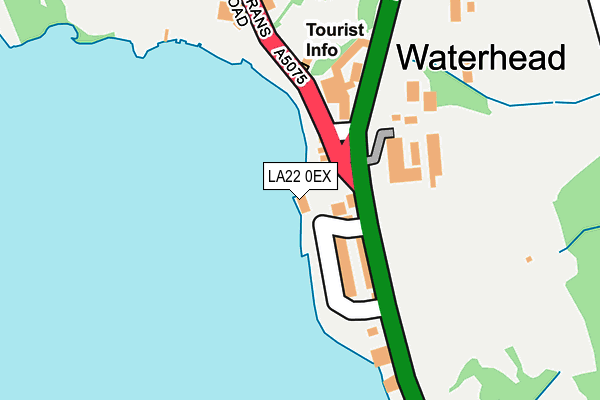 LA22 0EX map - OS OpenMap – Local (Ordnance Survey)