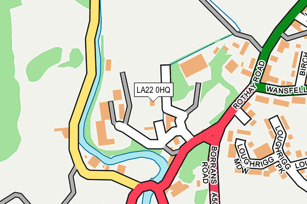 LA22 0HQ map - OS OpenMap – Local (Ordnance Survey)
