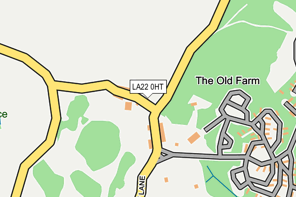 LA22 0HT map - OS OpenMap – Local (Ordnance Survey)