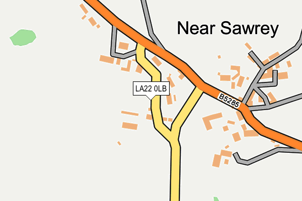 LA22 0LB map - OS OpenMap – Local (Ordnance Survey)