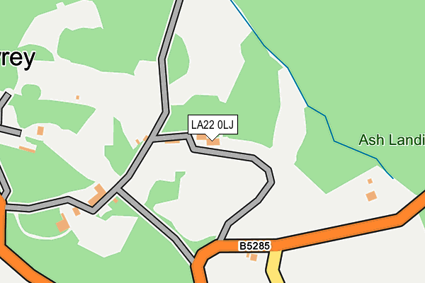 LA22 0LJ map - OS OpenMap – Local (Ordnance Survey)