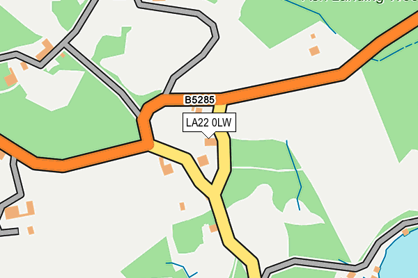 LA22 0LW map - OS OpenMap – Local (Ordnance Survey)