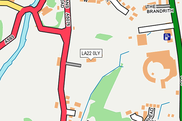 LA22 0LY map - OS OpenMap – Local (Ordnance Survey)