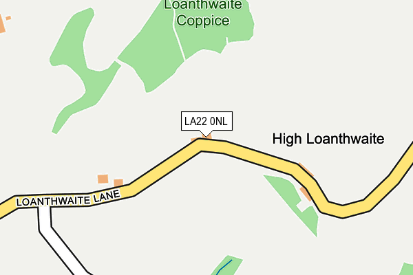 LA22 0NL map - OS OpenMap – Local (Ordnance Survey)