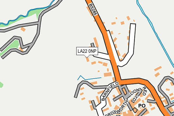 LA22 0NP map - OS OpenMap – Local (Ordnance Survey)