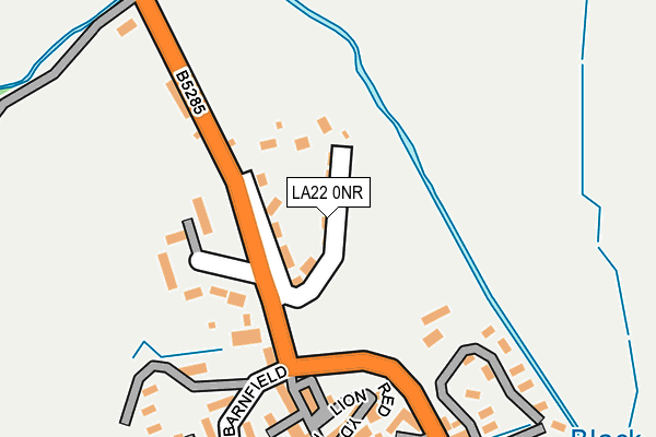LA22 0NR map - OS OpenMap – Local (Ordnance Survey)