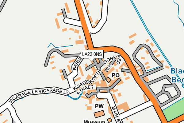 LA22 0NS map - OS OpenMap – Local (Ordnance Survey)